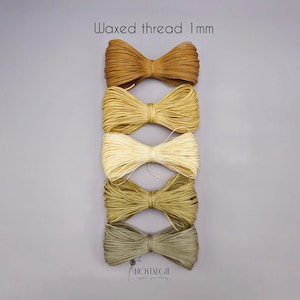 Macramédraad met waxlaag, sieradenkoordcombinatie, macramébenodigdheden 1 mm