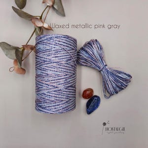 Hilo metálico encerado para macramé (carrete de 500 m)