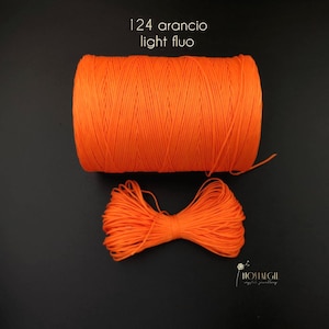 Macrame Thread, Waxed Jewelry Cord, Neon Colors, 1mm