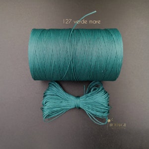 Macrame Thread, Macrame Waxed Cord, Jewelry Supplies, 1mm