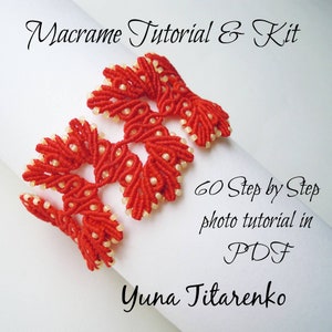 Macrame Bracelet, Macrame Pattern, Bracelet Tutorial Leafy, PDF