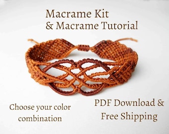 Macrame Bracelet Kit, Men's Bracelet TutorialCelticum