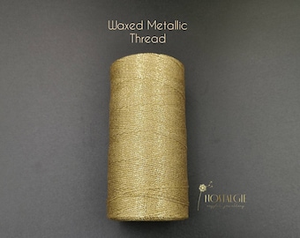 Macrame Waxed Metallic Thread 500 m. Spool