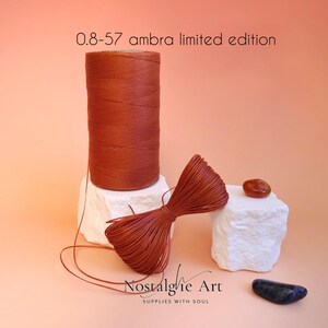 Fil pour macramé, cordon ciré, fournitures pour macramé 0,8 mm