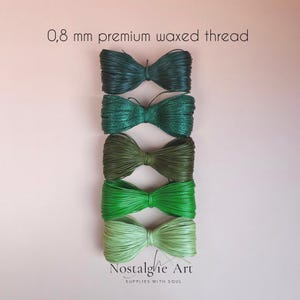 Premium Macrame Thread, Waxed Cord, Macrame Supplies 0.8mm