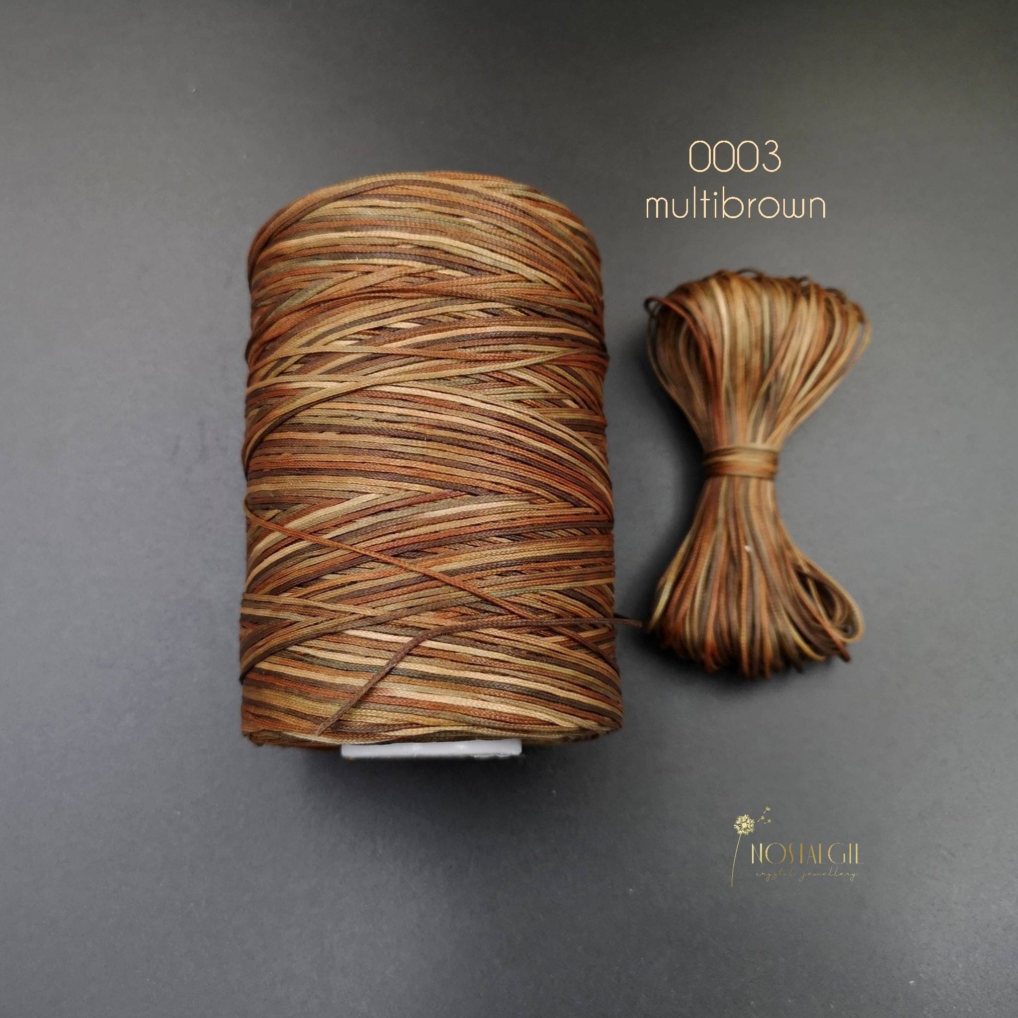 Macrame Cord Waxed Macrame Thread Multicolor Jewelry Thread Etsy