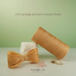Premium makramétråd, vaxad makramétråd, 0,8 mm