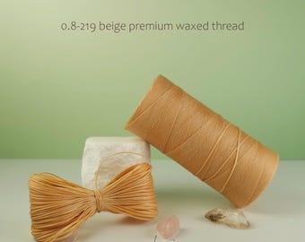 Premium Macrame Thread, Waxed Macrame Cord, 0,8mm