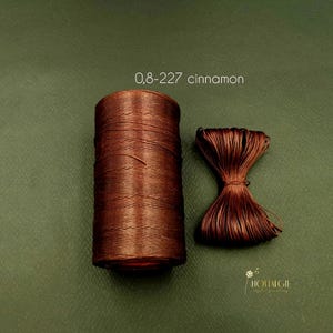 Premium Macrame Thread, Waxed Cord for Jewelry, 0,8mm, 500 meters Rope