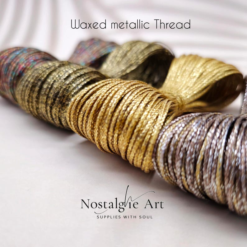 0,8mm Waxed Macrame Knotting Thread, Strong Shiny Polyester Cord for Jewelry, Beading and Leather Stitching, 4 colors Set image 2