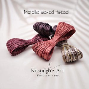 0,8mm Waxed Macrame Knotting Thread, Strong Shiny Polyester Cord for Jewelry, Beading and Leather Stitching, 4 colors Set image 4