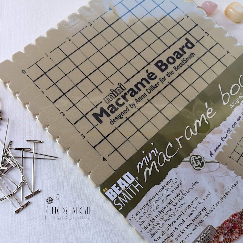 Macrame Board or Kit With 20 T Pins and 20m. Waxed Cord Etsy