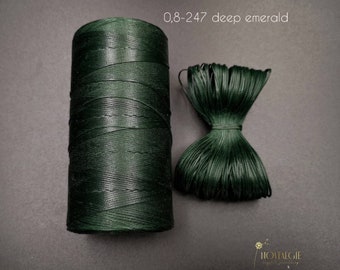 Macrame Thread, Waxed Cord for Jewelry 0,8mm, 500meter