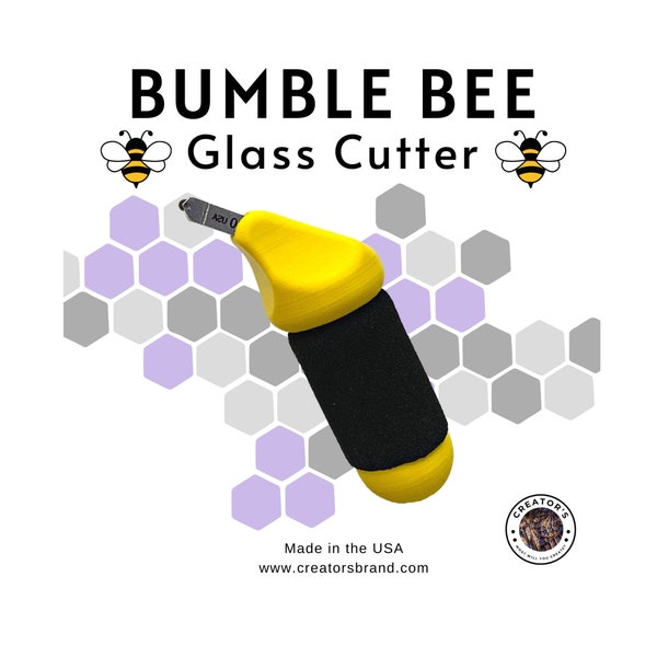 Coupe-verre portatif BUMBLE BEE de 4,25 po avec Csg-10, station d'accueil et puits de pétrole. Fabriqué aux États-Unis
