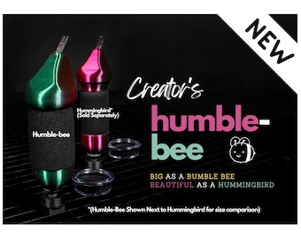 4.25" HUMBLE-BEE Handheld Glass Cutter with Csg-10, Docking Station, and oil well. Made in the USA