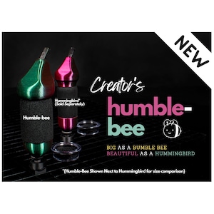 4.25" HUMBLE-BEE Handheld Glass Cutter with Csg-10, Docking Station, and oil well. Made in the USA