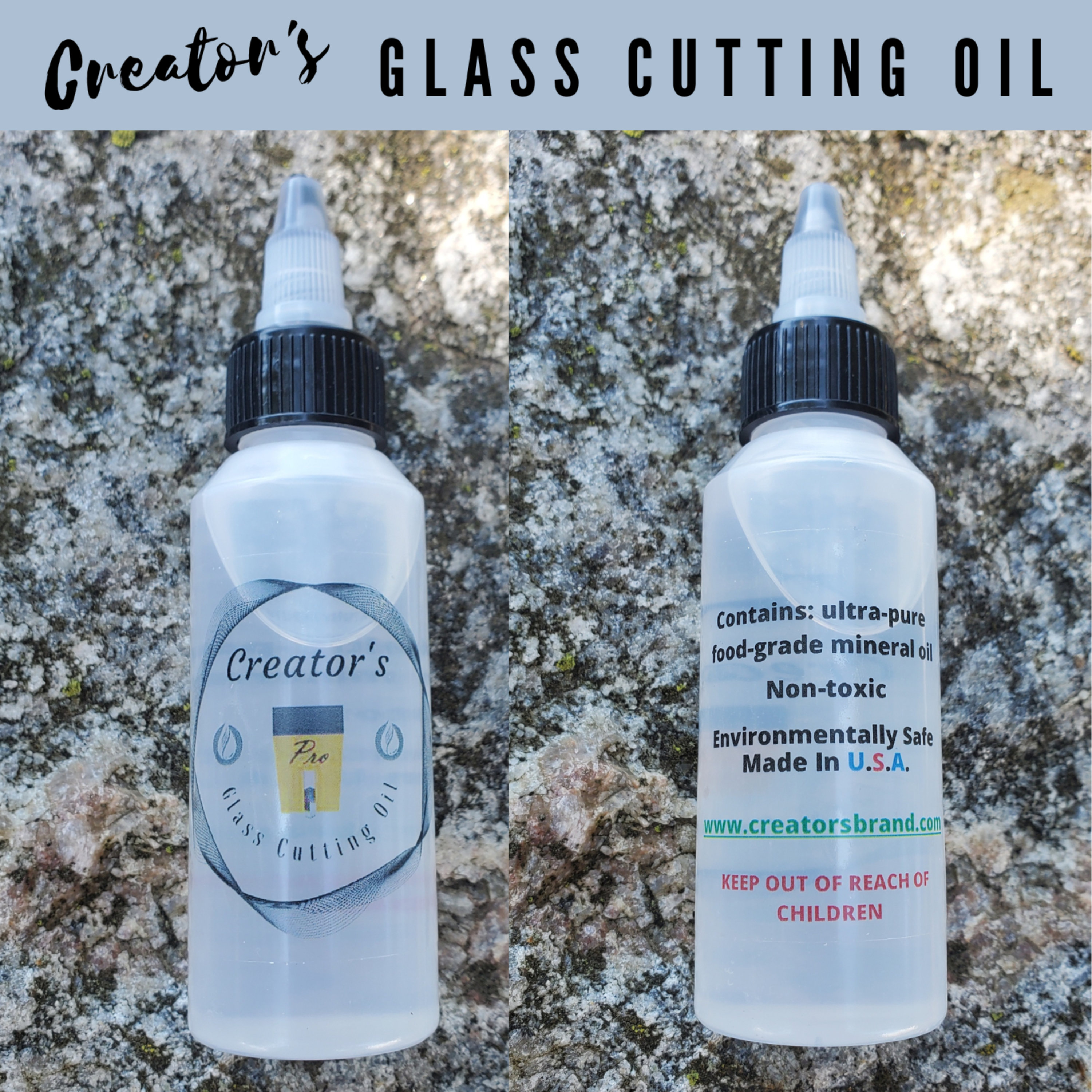 Creator's Glass Cutting Oil 2oz./59ml Non-toxic Ultra 