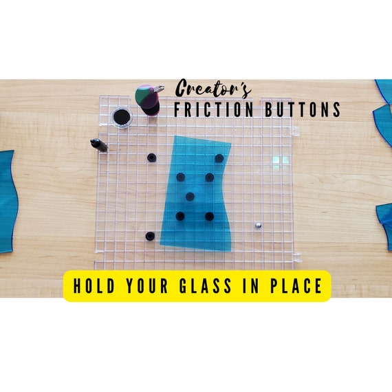 Creator's Friction Buttons 8-pack With 1 Removal Tool. Prevents Glass From  Sliding Around. for Use With the Waffle Grid. 