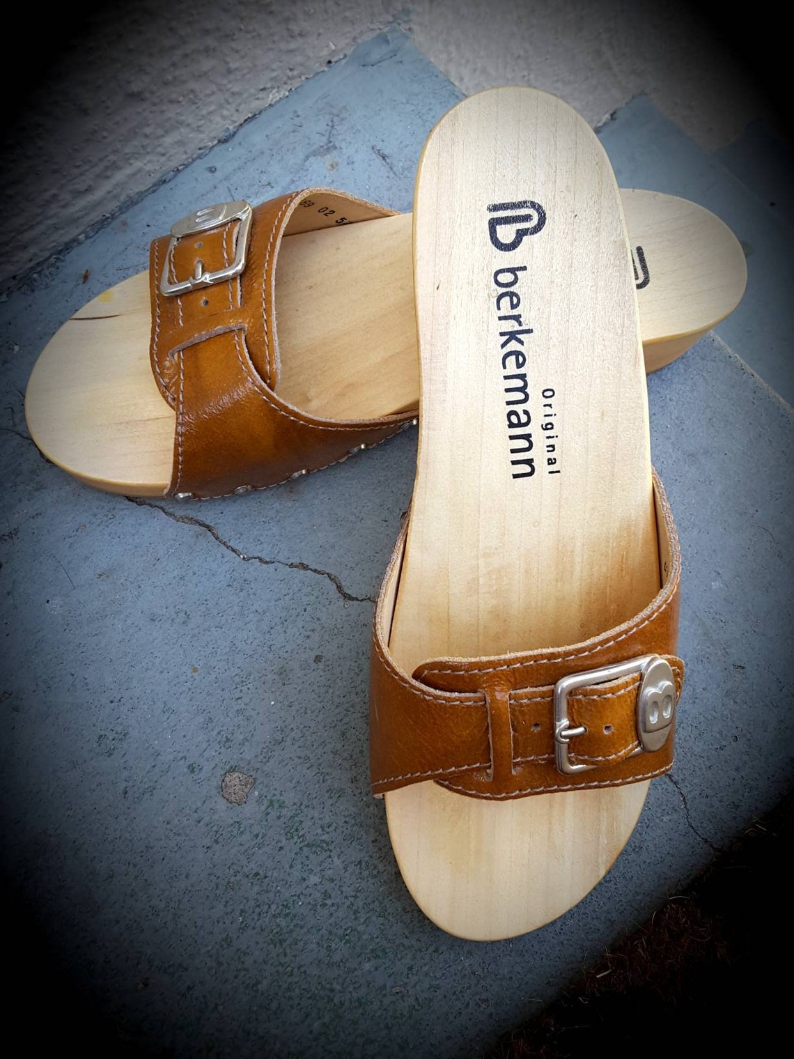 Vintage Berkemann Poplar Wood Exercise Sandals in Tan Calf - Etsy