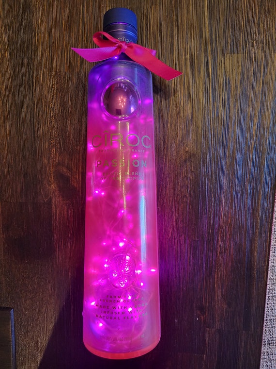 Ciroc Passion Vodka Illuminated Liquor Bottle. LED Battery Operated Lights.  -  Israel