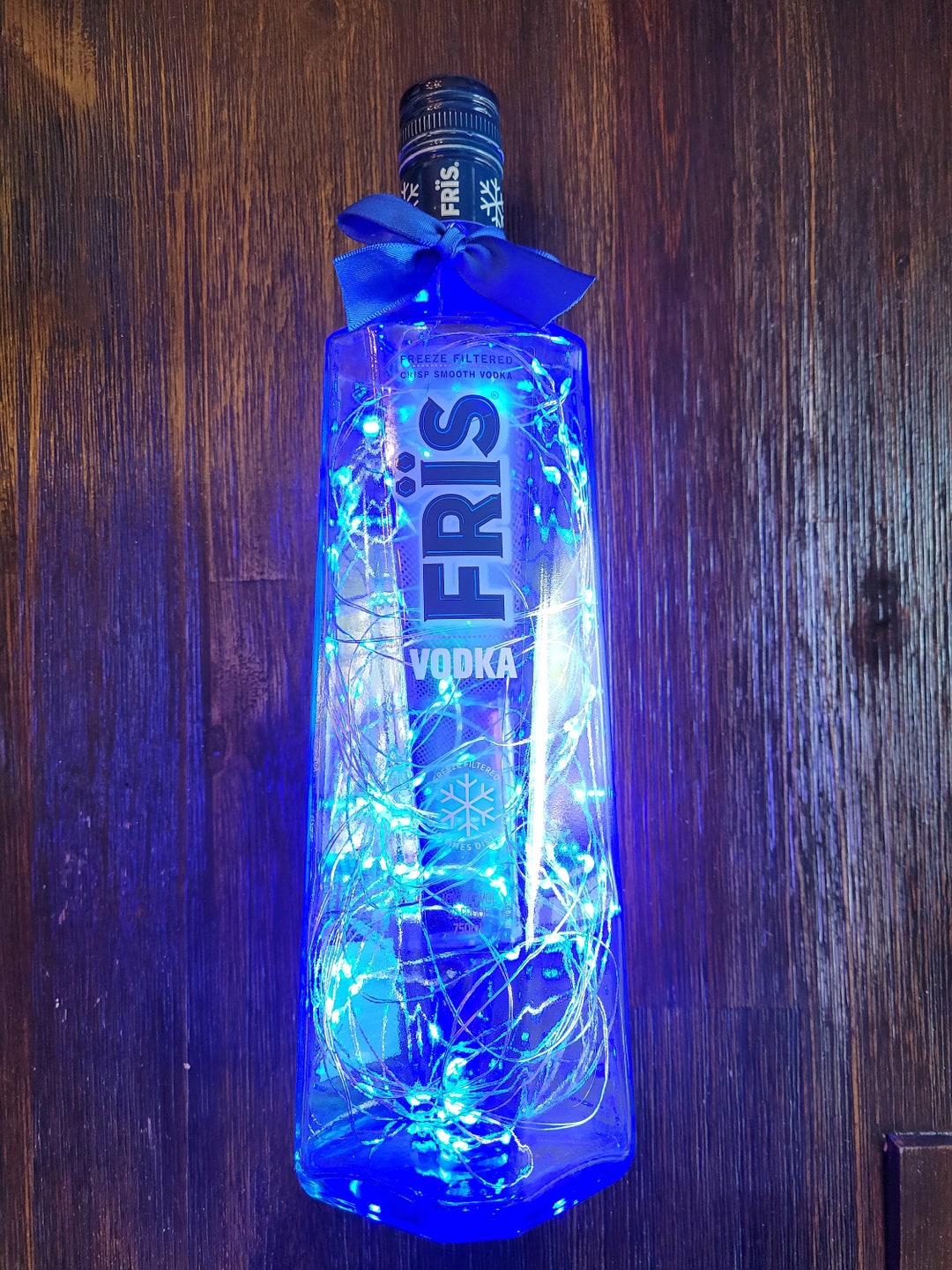 Fris Vodka Bottle W/led Lights Etsy