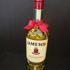 Jameson Irish Whiskey Liquor bottle.  LED Battery operated lights.