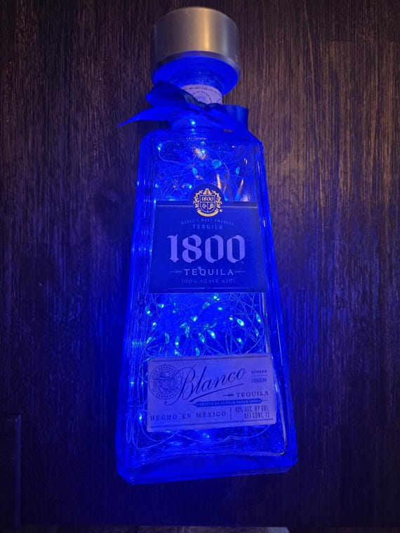 1800 Tequila Bottle: LED Illuminated Bottle - Etsy