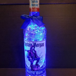Captain Morgan スパイスラム 宝箱ボトルライト　照明 Captain Morgan Light - Etsy
