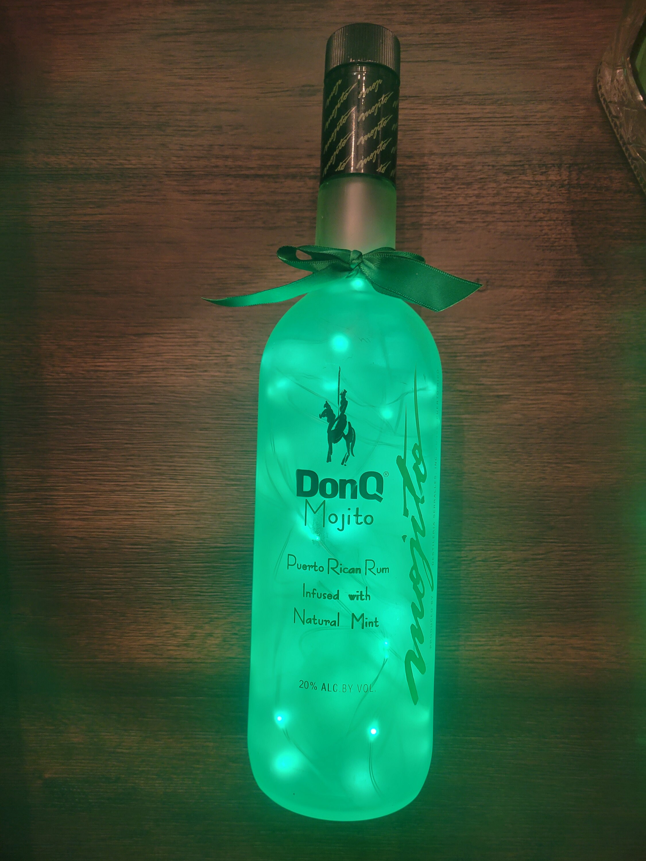 Don Q Mojito Rum W/ Green LED Lights - Etsy