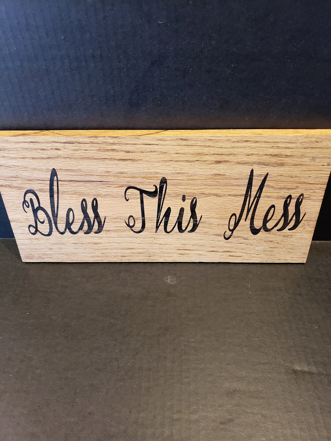Wood Wall Art Quotes and Sayings bless This Mess Etsy