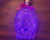 John Bowman Bourbon Whiskey. LED Battery operated lights. Purple Lights