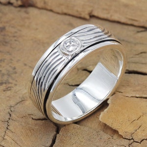 Anxiety Ring, Fidget Ring, Spinner Ring, Fidget Ring Women, Fidget Ring Men, Fidget Ring Spinner, Fidget Spinner, Silver Ring, Band Ring