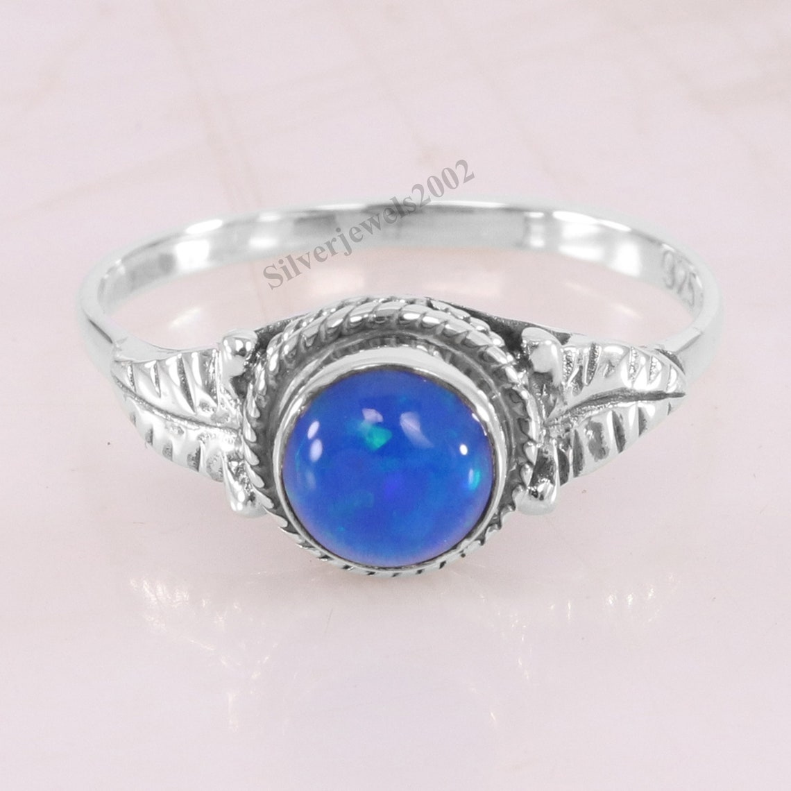 sterling silver opal ring blue nile