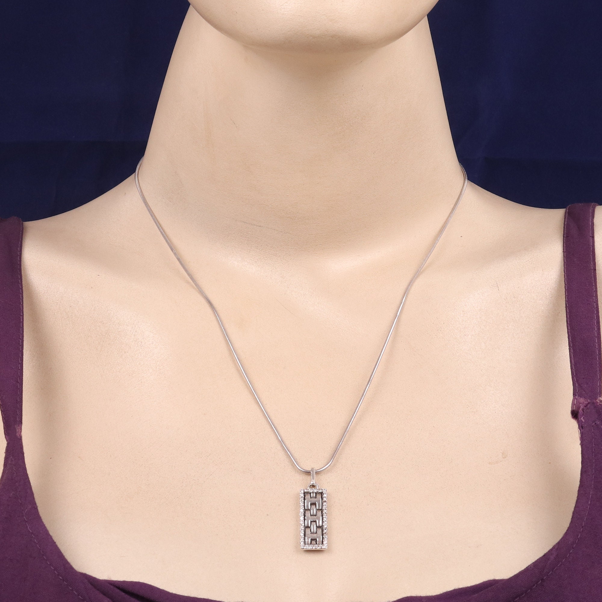 Mens Necklacesterling Silver Pendanttwo Ways Charm Pendant Etsy UK