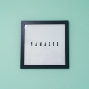 Namaste Deckled Edge Letterpress Print