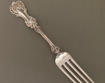 Pompadour by Whiting Sterling Silver Baked Potato Fork Custom Made 6 3/4" 