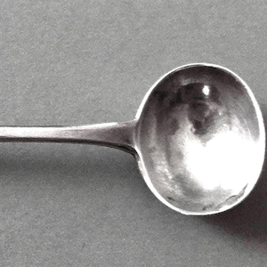William Eaton master salt & condiment spoon London 1818 length 4 1/8 inches
