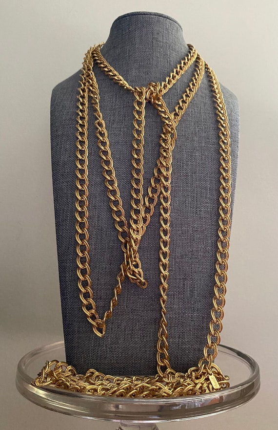 MONET link necklace chain with gold plating qualit