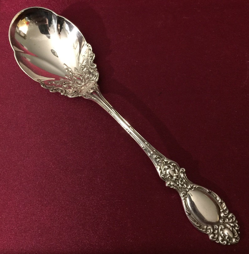 Wallace Violet Sterling Silver 4/" Demitasse Spoon No Monogram