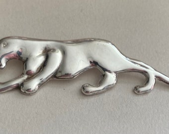 Vintage PANTHER sterling 925 brooch pin good quality made in ITALY ~ Spring SALE