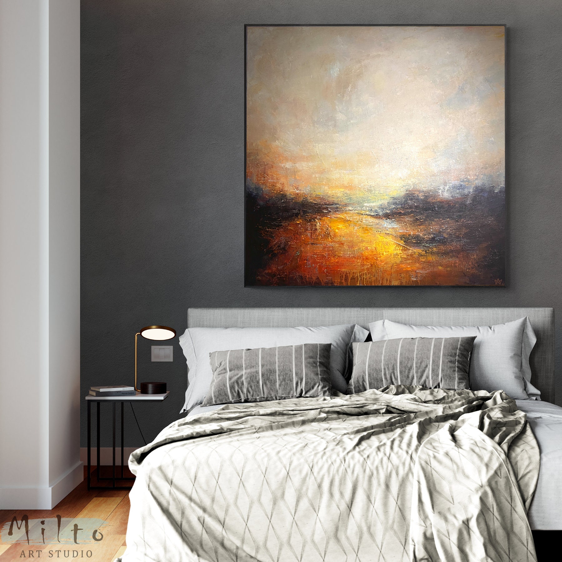 Extra Large Wall Art Oversized, Moody Wall Art, Abstract Colorful Wall