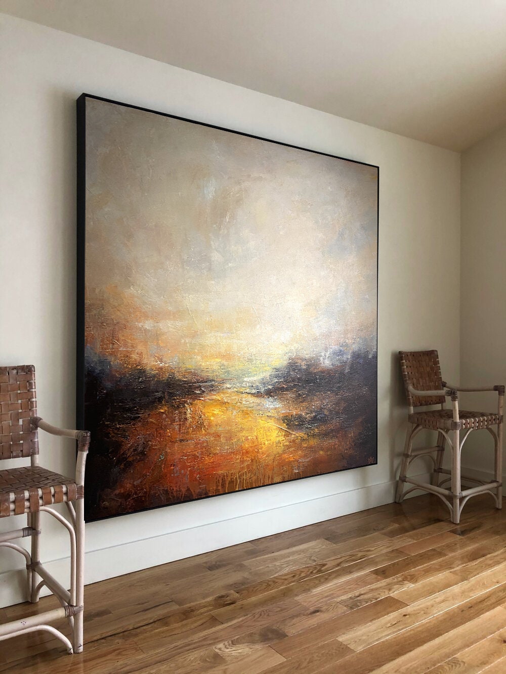 Extra Large Wall Art Oversized, Moody Wall Art, Abstract Colorful Wall
