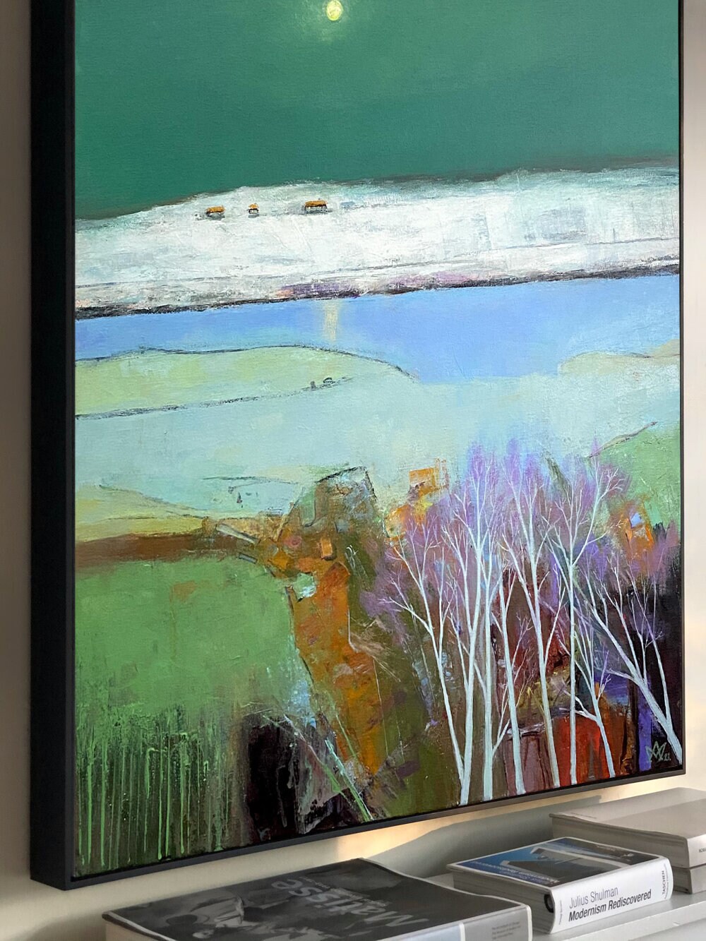 Large Vertical Wall Art Oversized, Living Room Wall Decor, Abstract