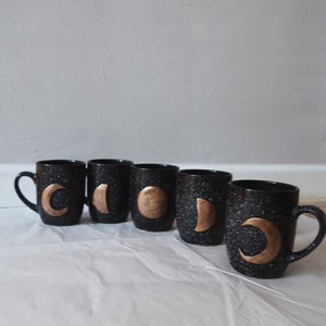 Anthropologie Style Moon Phase Mugs