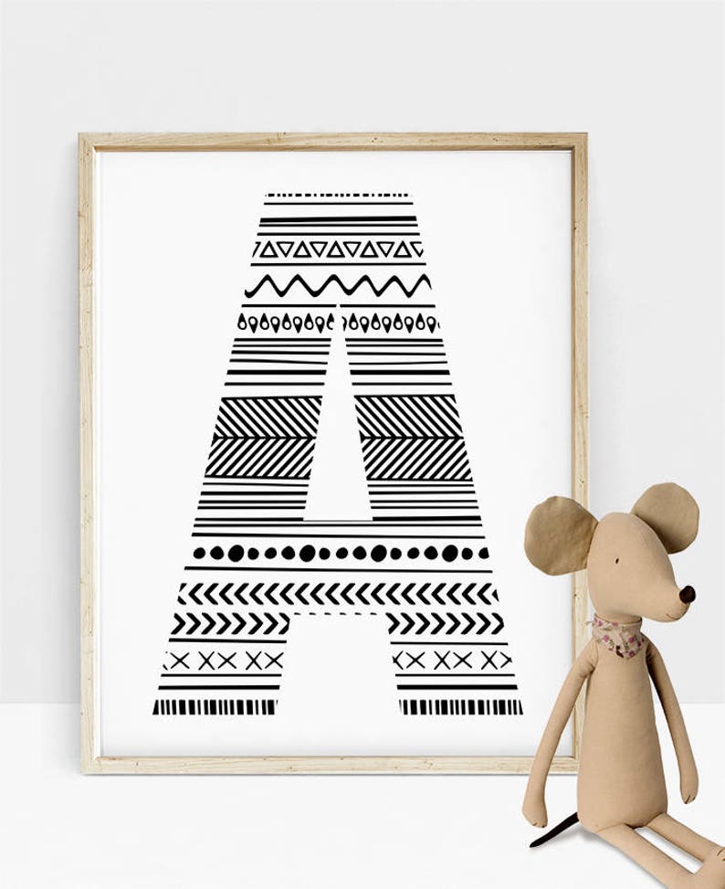 Letter Wall Art Baby Name Letters Wall Initials Decor Etsy