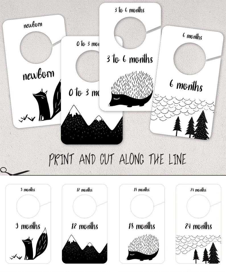 Woodland Baby Closet Dividers Nursery Organizer Image 0