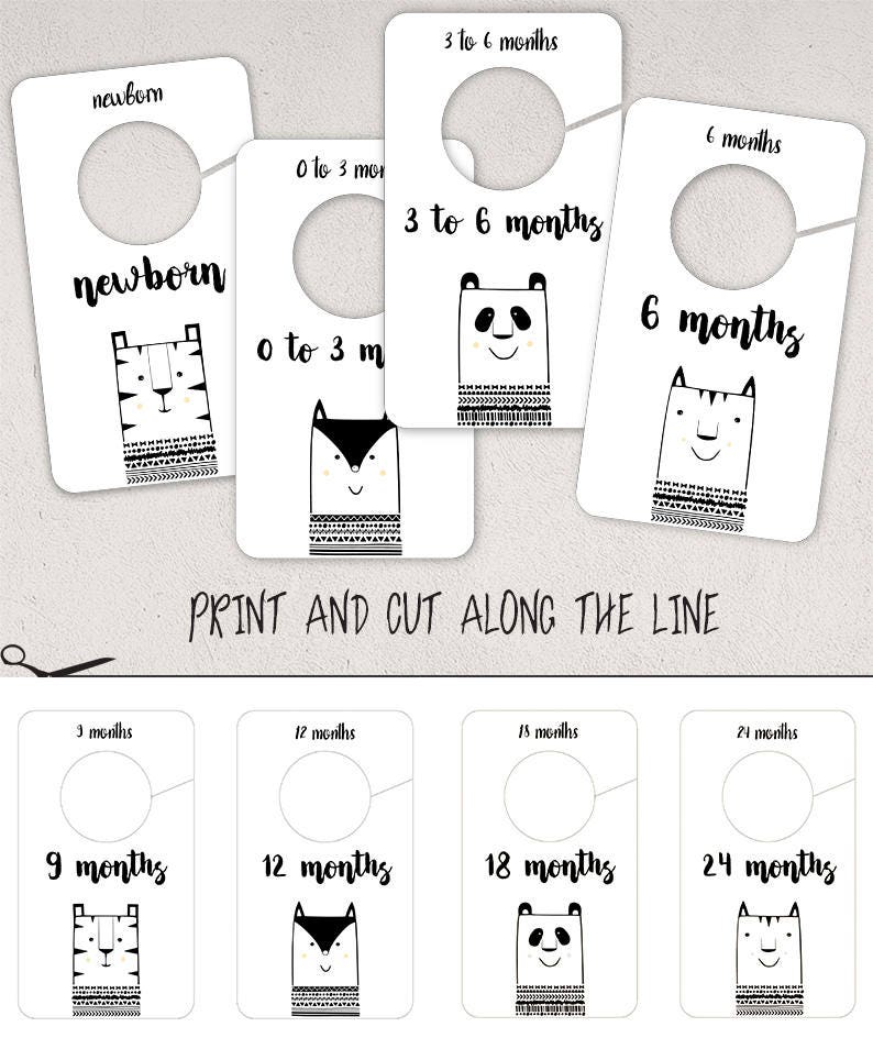 Animal Baby Closet Dividers Clothing Size Image 0