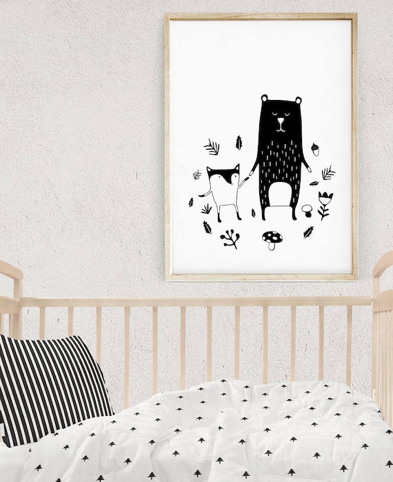 Woodland Creatures Art Kids Room Decor Animal Prints - Woodland Animal Room Decor Woodland Creatures Art Kids Room Decor Animal Prints - Woodland Animal Room Decor