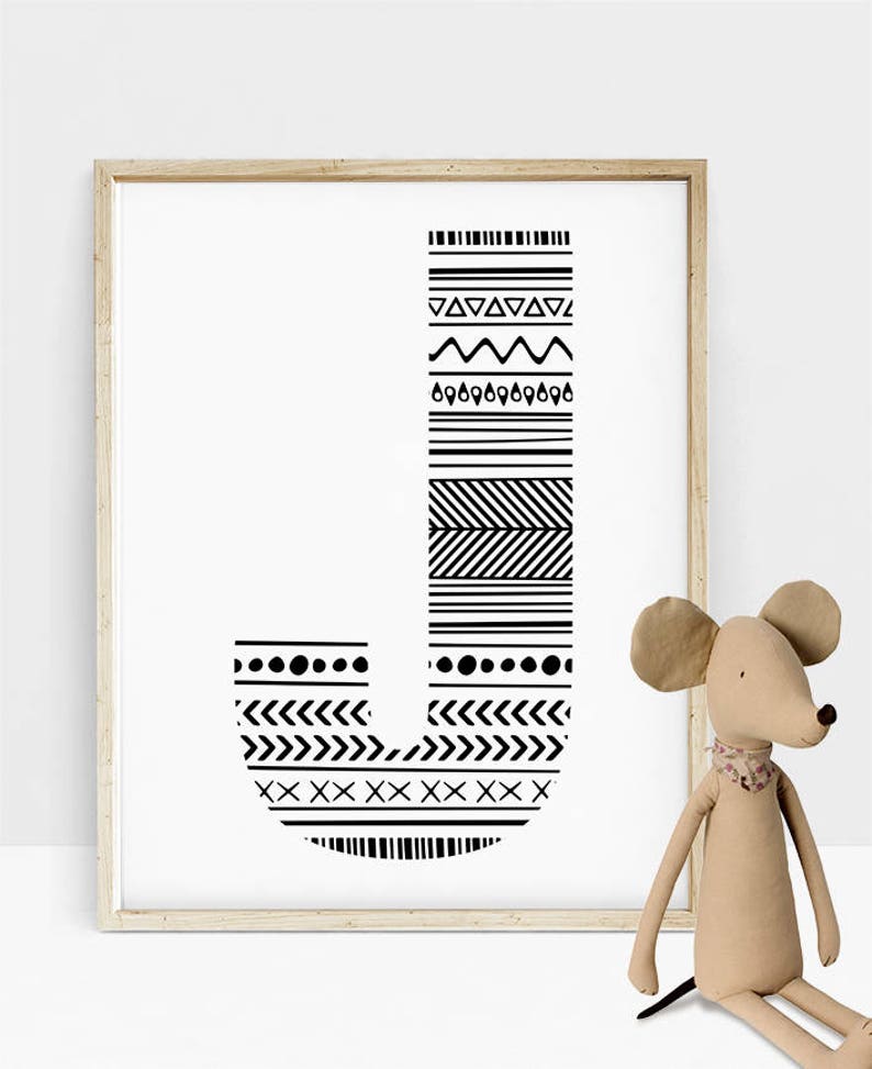 Letter Wall Decor Boy Room Large Wall Letters Initial J Etsy