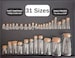 Empty Glass Bottles | 31 SIZES | BULK PRICES | Diy Fillable Tiny Quality Clear Shape Jar W/Cork Lid | Mini Pendant Vials for Herbs, Potions 